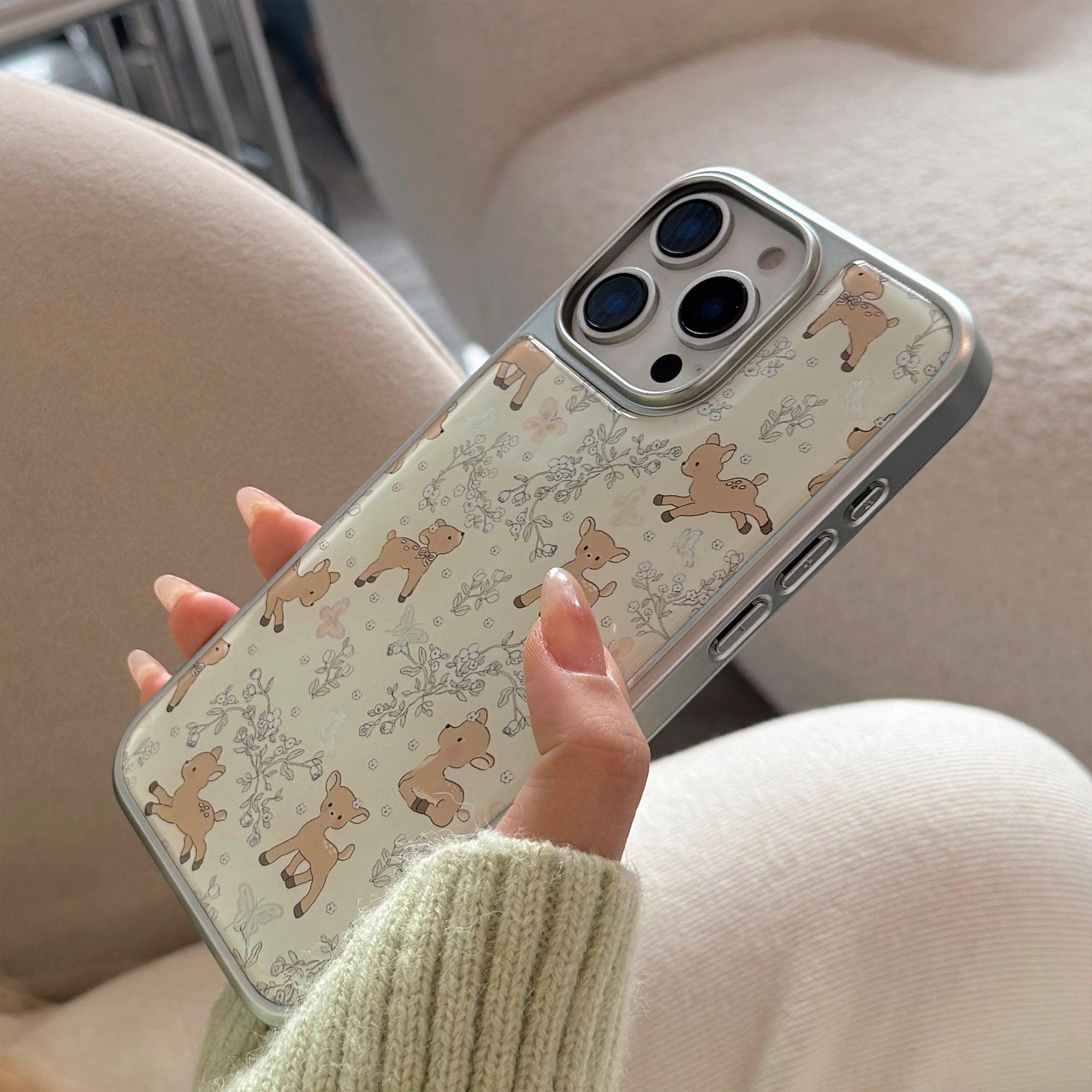 Baby Deer in the Garden - iPhone Case